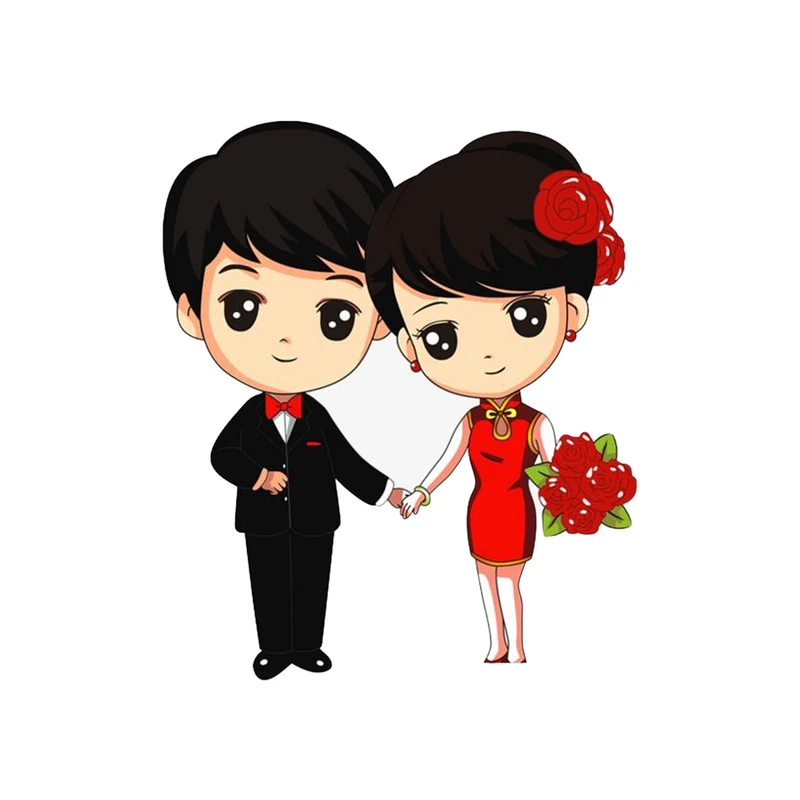 استیکر تزئینی موبایل طرح Boy & Girl مدل STM1155