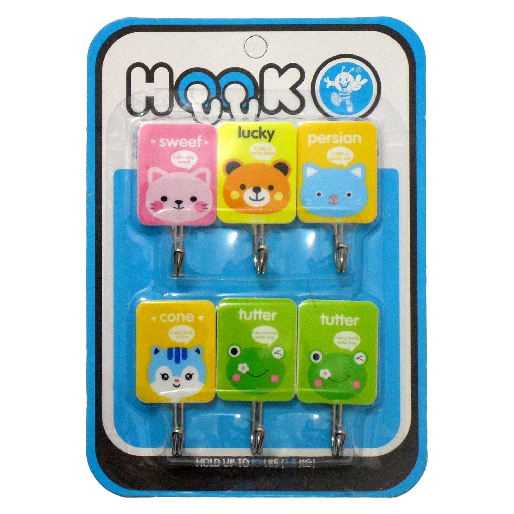 آویز حوله هوک مدل St-7008 مجموعه 6 عددی