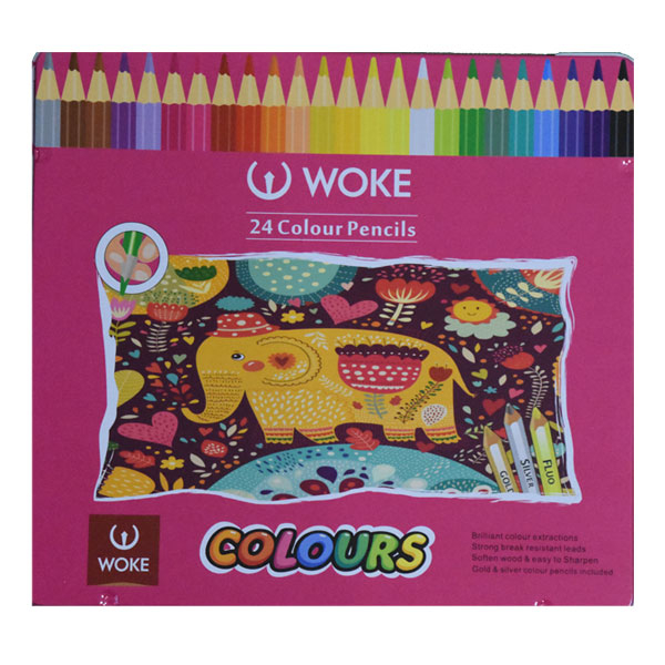 مداد رنگی 24 رنگ ووک طرح فیل کد 314