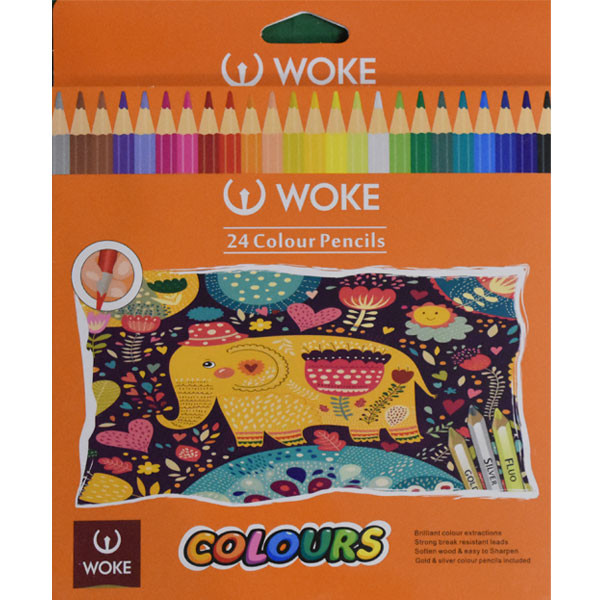 مداد رنگی 24 رنگ ووک طرح فیل