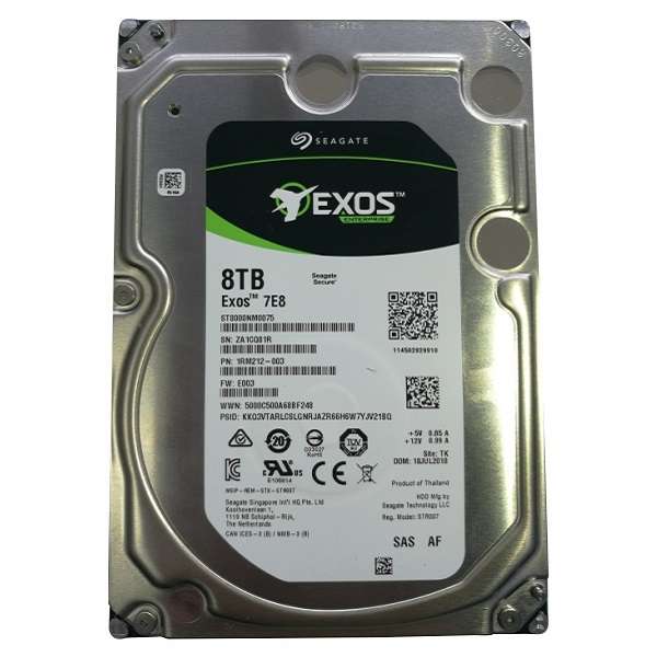 هارددیسک اینترنال سیگیت مدل EXOS ST8000NM0075 ظرفیت ۸ ترابایت هارددیسک اینترنال سیگیت مدل EXOS ST8000NM0075 ظرفیت ۸ ترابایت