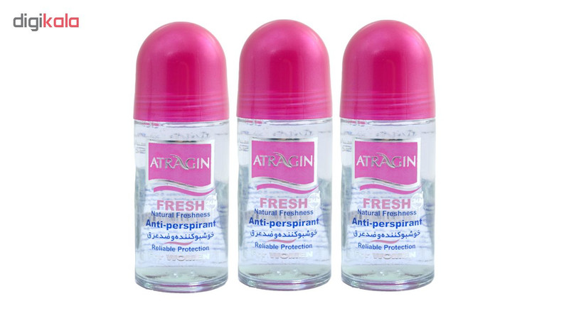 رول ضد تعریق زنانه عطرآگین مدل P1 حجم 50 میلی لیتر مجموعه 3 عددی