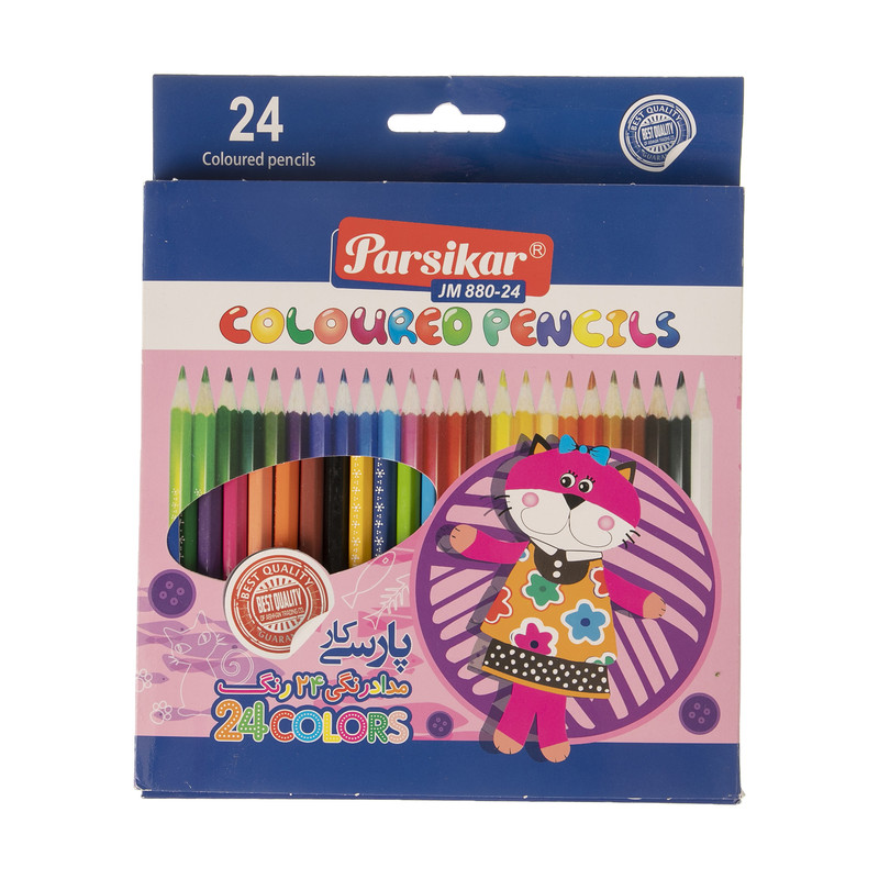 مداد رنگی 24 رنگ پارسیکار مدل JM 880-24-3