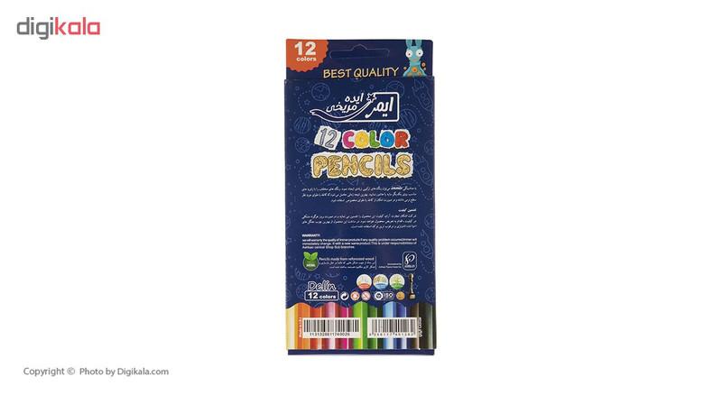 مداد رنگی 12 رنگ ایمر مدل JM 760-12-1