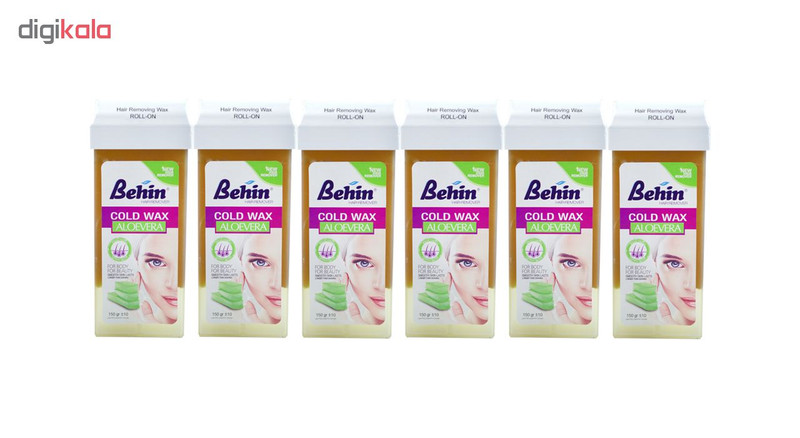 موم موبر بهین مدل Aloe Vera وزن 150 گرم مجموعه 6 عددی