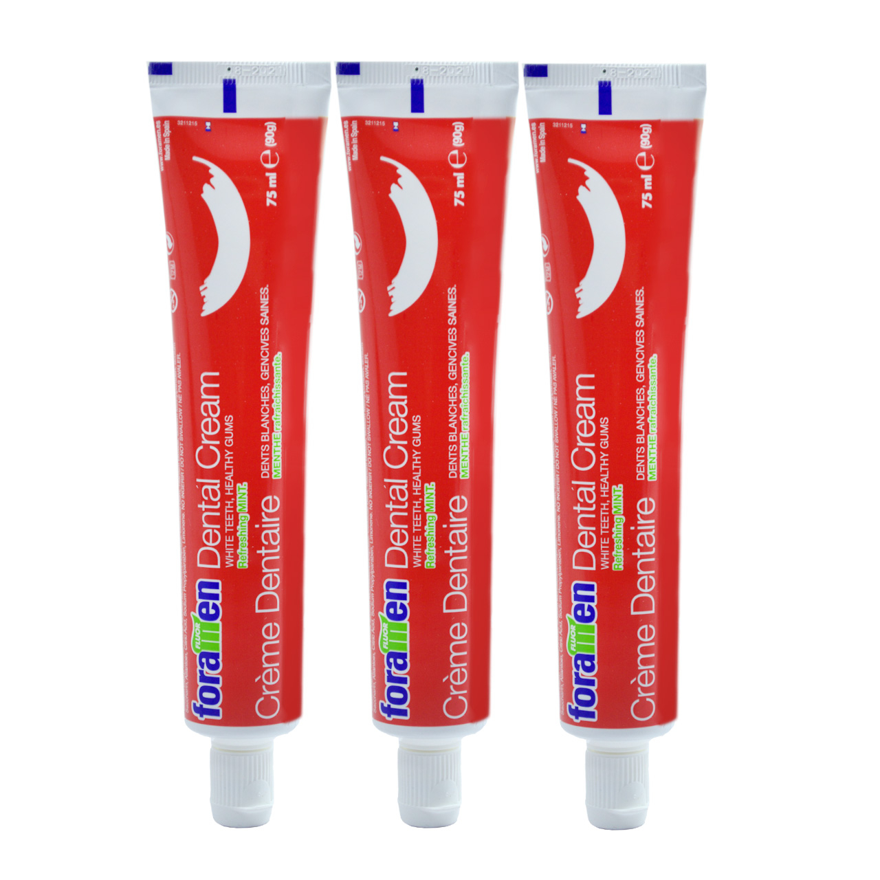 خمیر دندان فورامن مدل Dental Cream حجم 75 میلی لیتر مجموعه 3 عددی