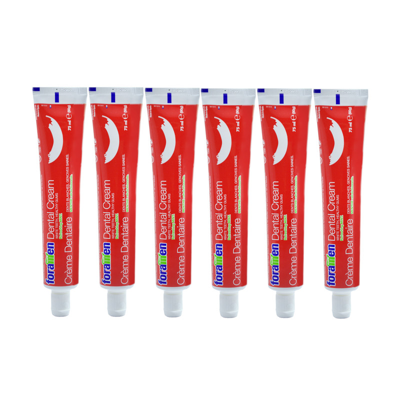 خمیر دندان فورامن مدل Dental Cream حجم 75 میلی لیتر مجموعه 6 عددی خمیر دندان فورامن مدل Dental Cream حجم 75 میلی لیتر مجموعه 6 عددی