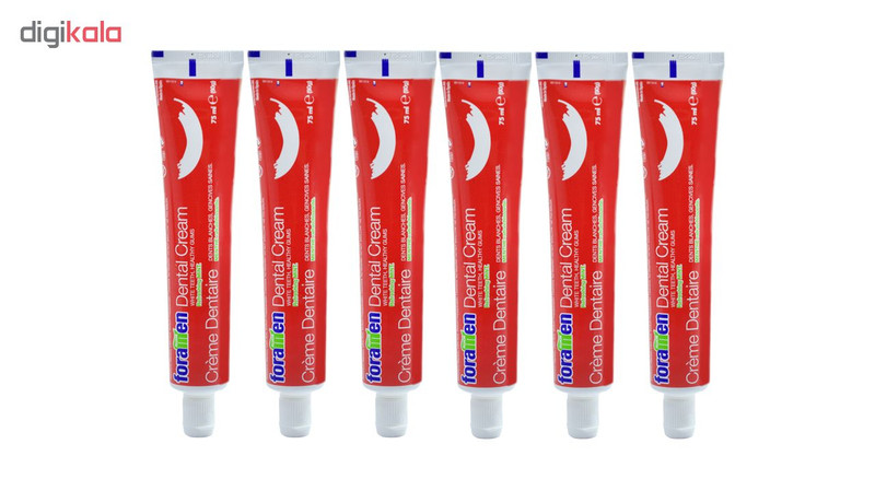 خمیر دندان فورامن مدل Dental Cream حجم 75 میلی لیتر مجموعه 6 عددی خمیر دندان فورامن مدل Dental Cream حجم 75 میلی لیتر مجموعه 6 عددی