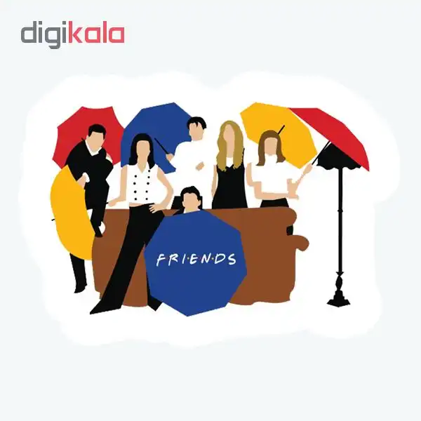 استیکر طرح فرندز کد 003 مجموعه 10 عددی