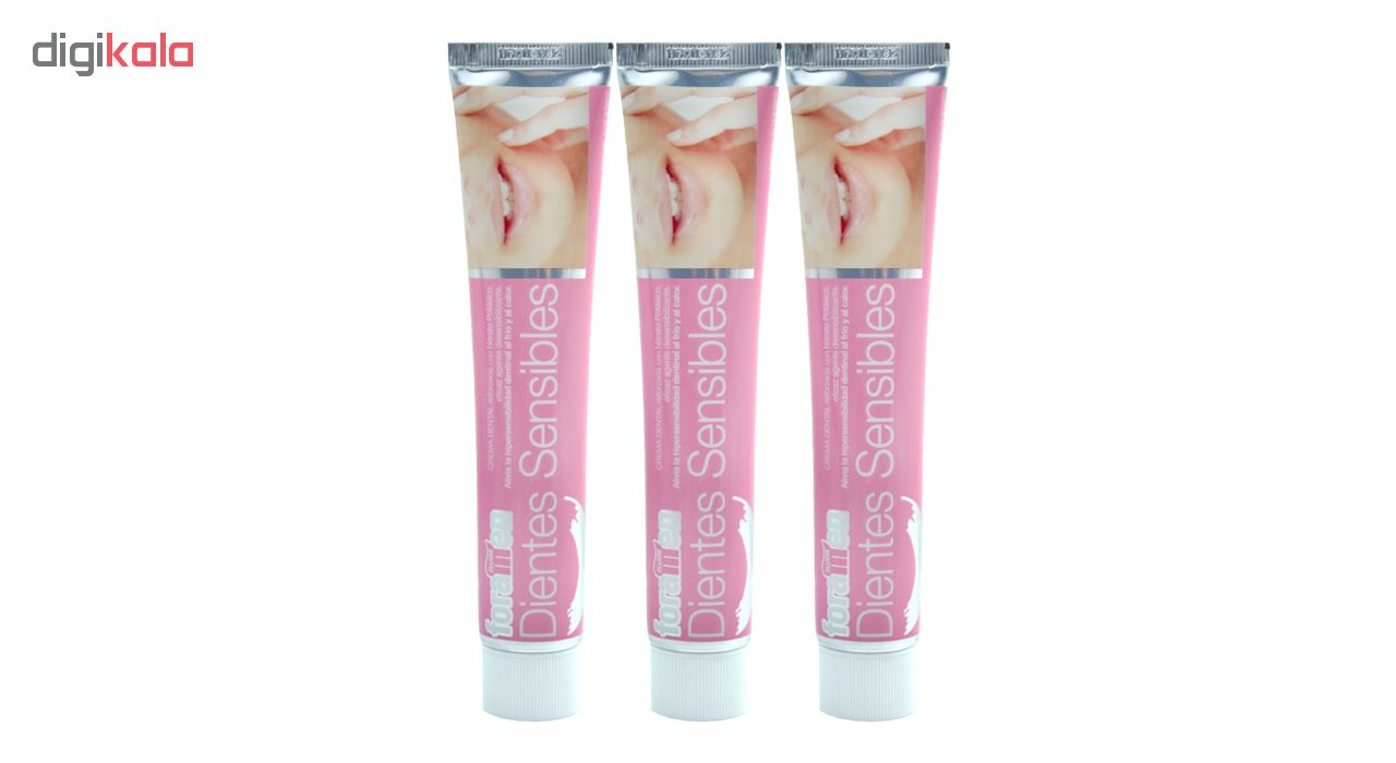 خمیر دندان فورامن مدل Dientes sensibles حجم 75 میلی لیتر مجموعه 3 عددی