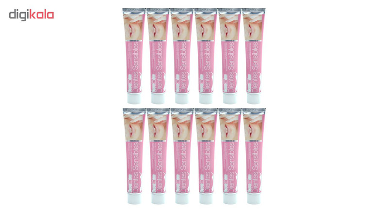 خمیر دندان فورامن مدل Dientes sensibles حجم 75 میلی لیتر مجموعه 12 عددی خمیر دندان فورامن مدل Dientes sensibles حجم 75 میلی لیتر مجموعه 12 عددی
