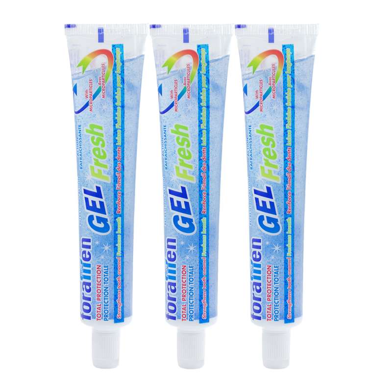 خمیر دندان فورامن مدل Gel fresh حجم 75 میلی لیتر مجموعه 3 عددی