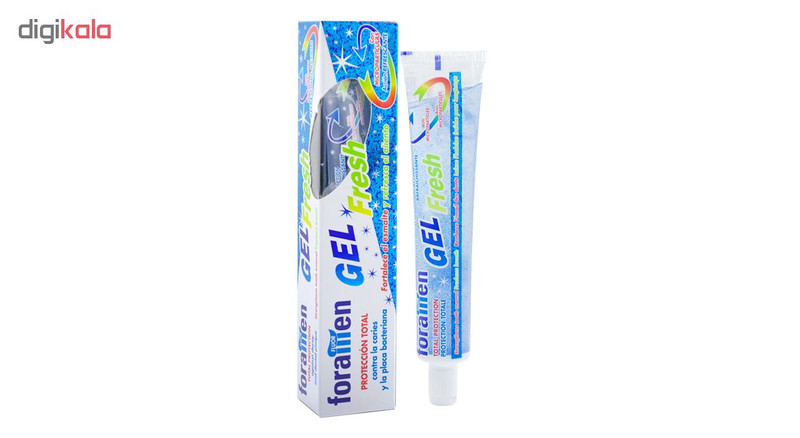 خمیر دندان فورامن مدل Gel fresh حجم 75 میلی لیتر مجموعه 3 عددی