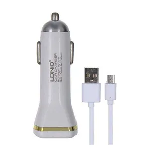 شارژر فندکی مدل DL-219 به همراه کابل تبدیل microUSB