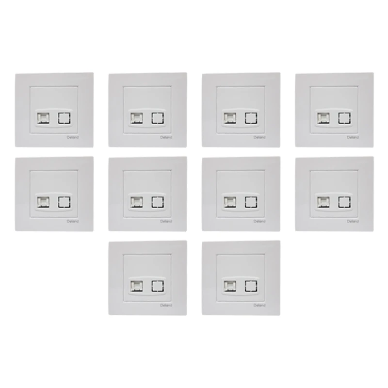 سوکت شبکه دلند مدل آسا بسته 10 عددی