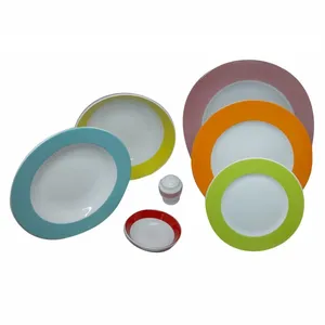 سرویس غذاخوری 28 پارچه مدل رنگین کمان کد 1001