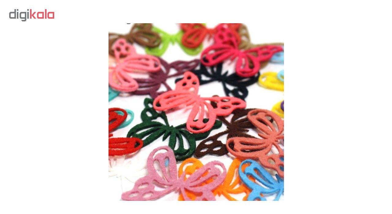 الگو آرما نمد طرح پروانه کد PB مجموعه 12 عددی