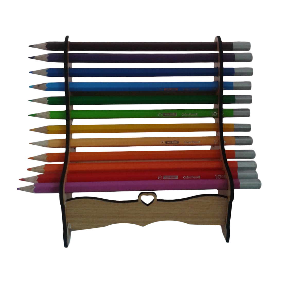 مداد رنگی 12 رنگ طرح نیمکت رنگی کد PH-111-FC