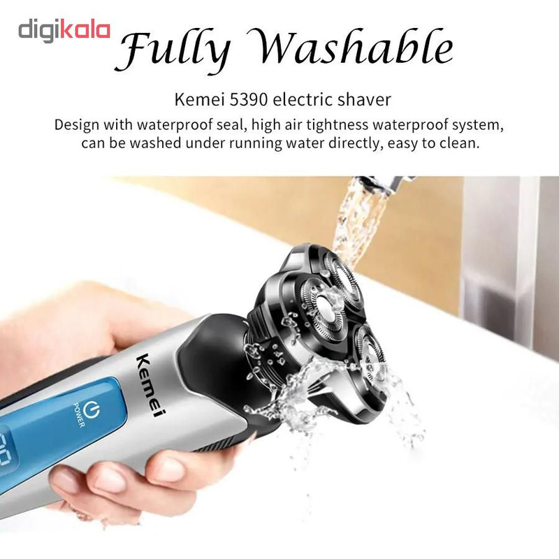 ماشین اصلاح موی صورت کیمی مدل km-5390 ماشین اصلاح موی صورت کیمی مدل km-5390