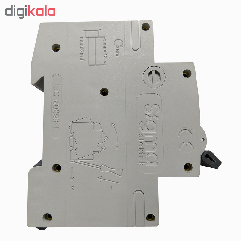 کلید مینیاتوری تک پل 16 آمپر سیگما کد 1