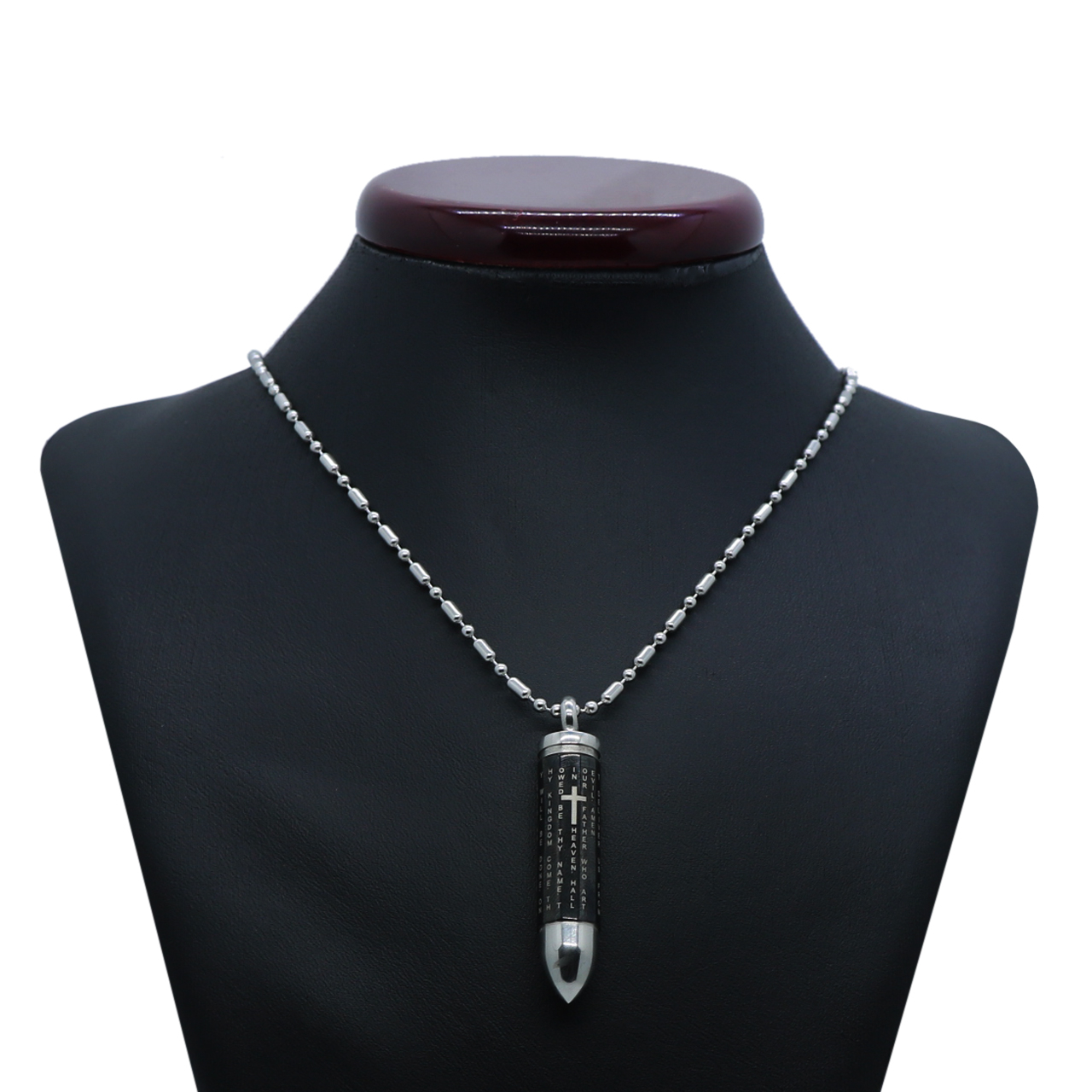 گردنبند مردانه طرح گلوله کد G-01