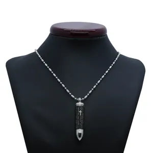 گردنبند مردانه طرح گلوله کد G-01