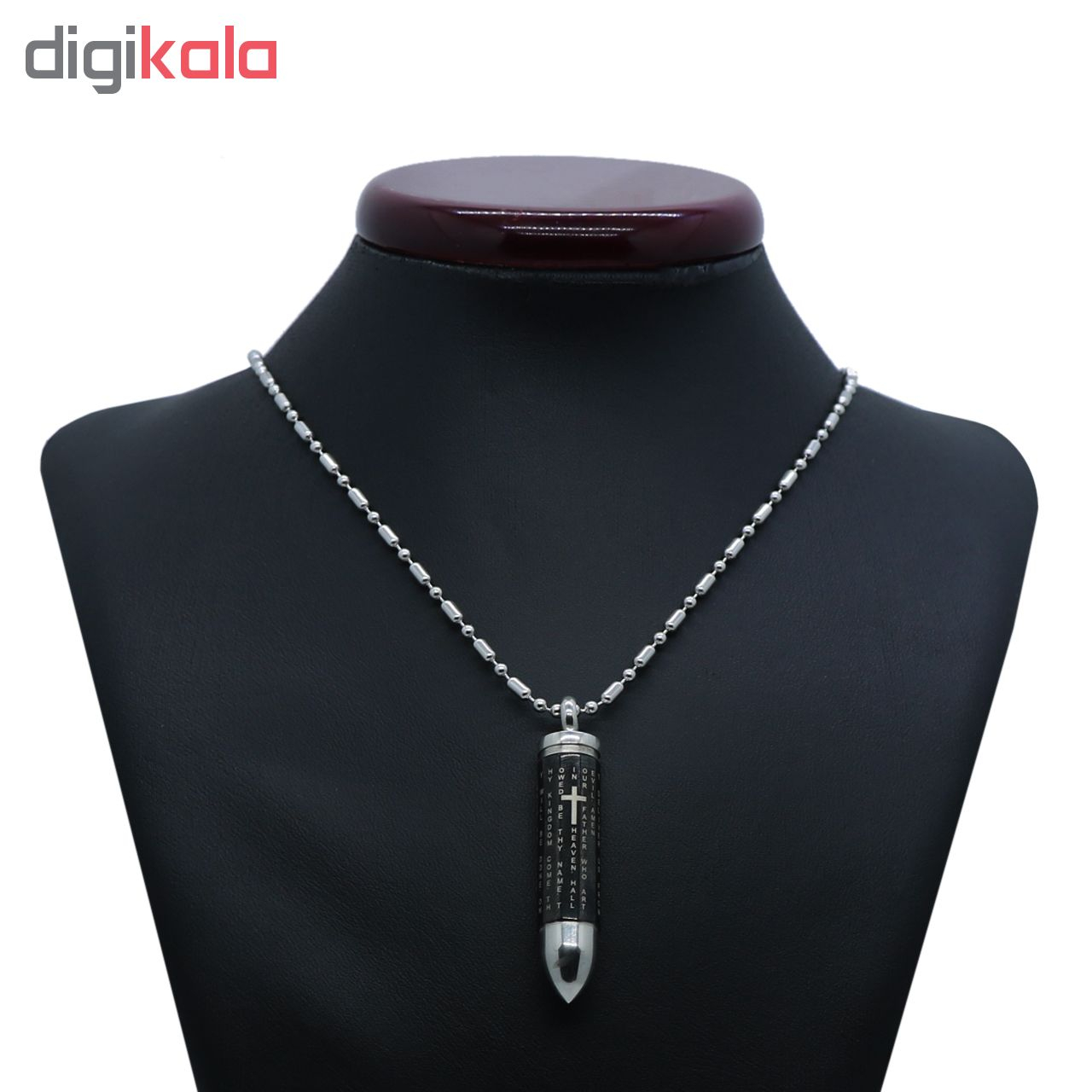 گردنبند مردانه طرح گلوله کد G-01