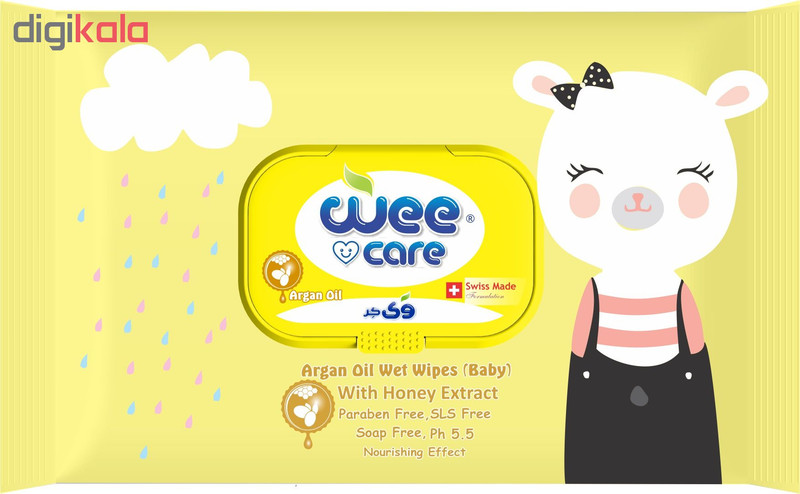 دستمال مرطوب کودک وی کر مدل Wet Wipes مجموعه 2 عددی