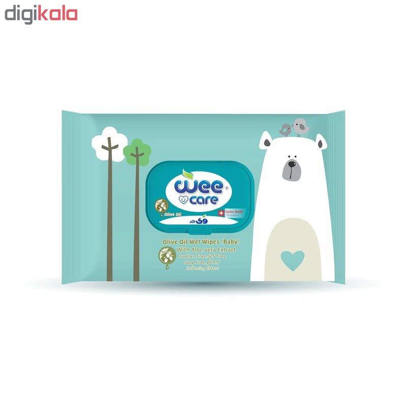 عکس شماره 4 : دستمال مرطوب کودک وی کر مدل wet wipes مجموعه 2 عددی