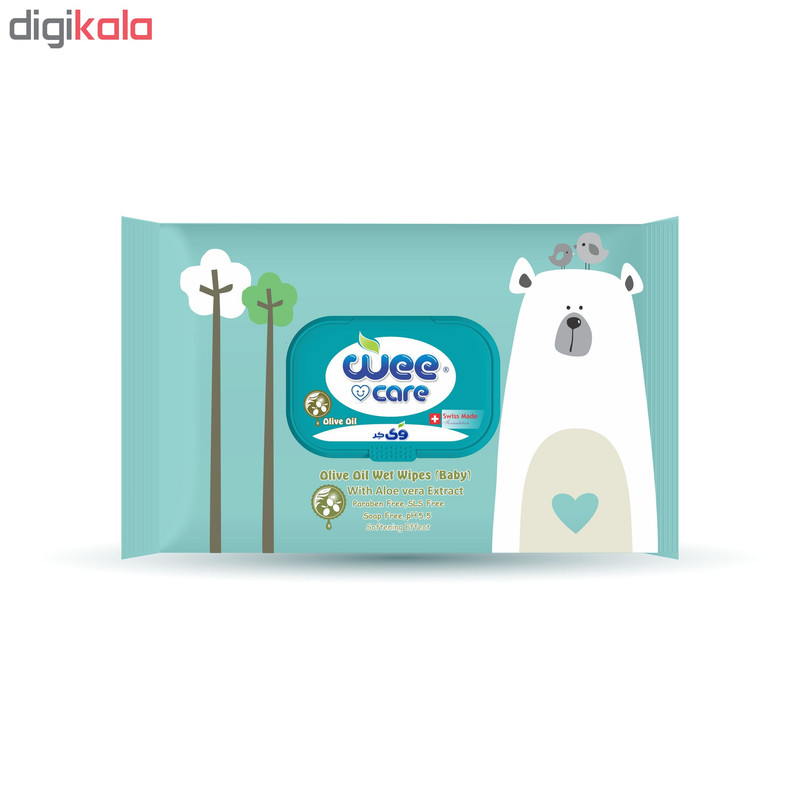 دستمال مرطوب کودک وی کر مدل Wet Wipes مجموعه 2 عددی