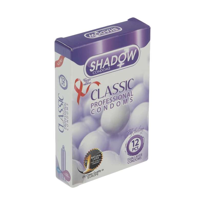 کاندوم شادو مدل Classic بسته 12 عددی