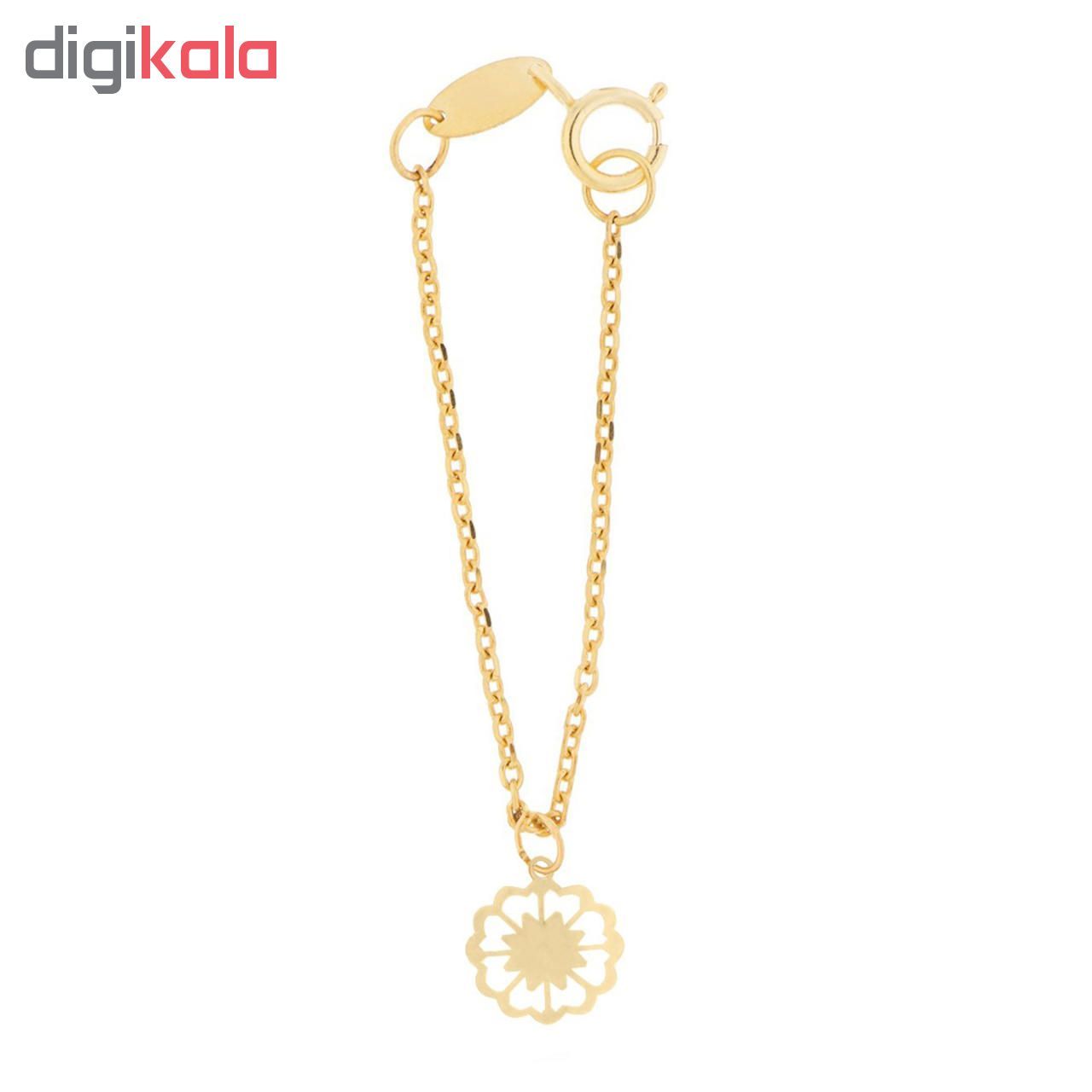 آویز ساعت طلا 18 عیار زنانه طرح گل کد SG465 -  - 2