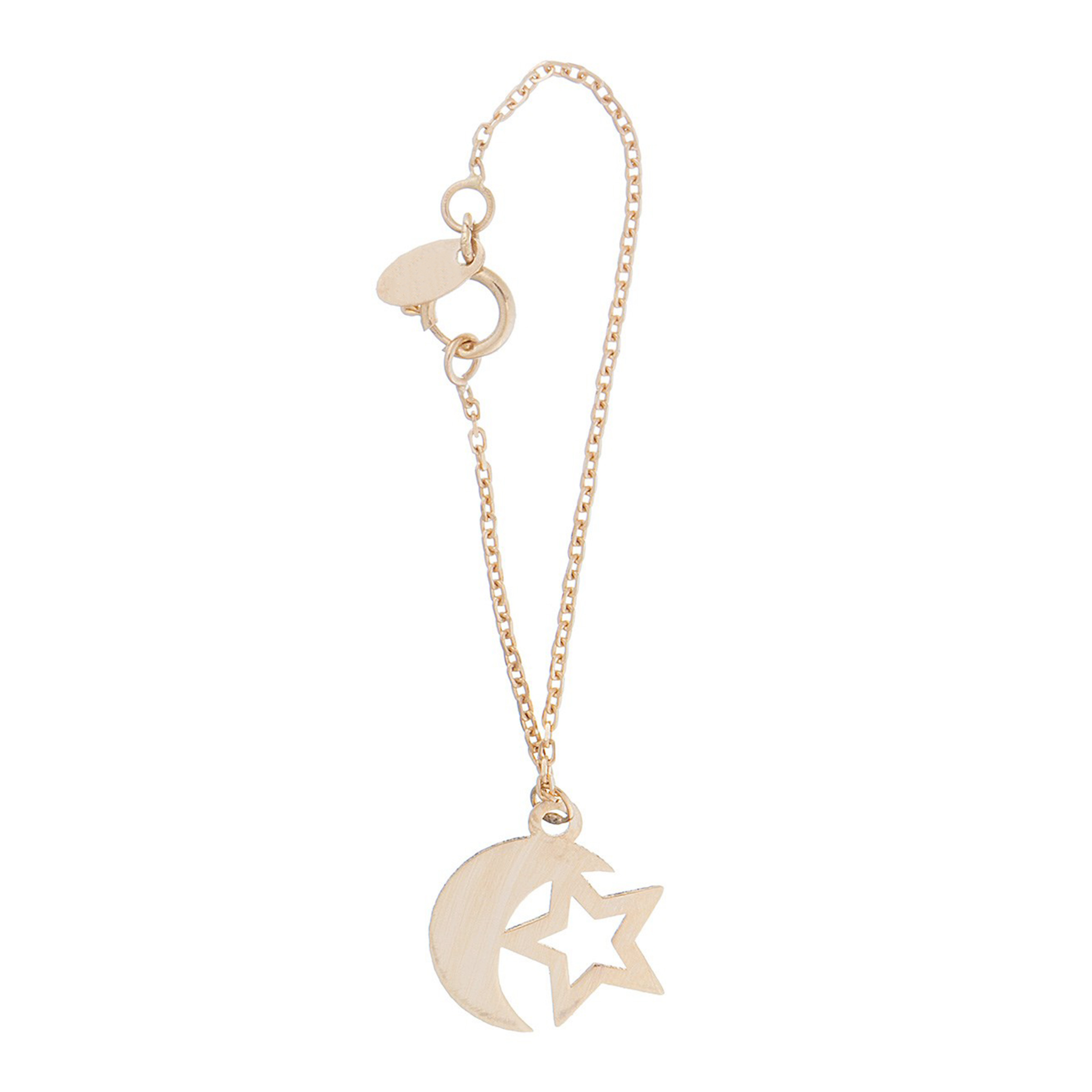 آویز ساعت طلا 18 عیار زنانه طرح ماه و ستاره کد SG482