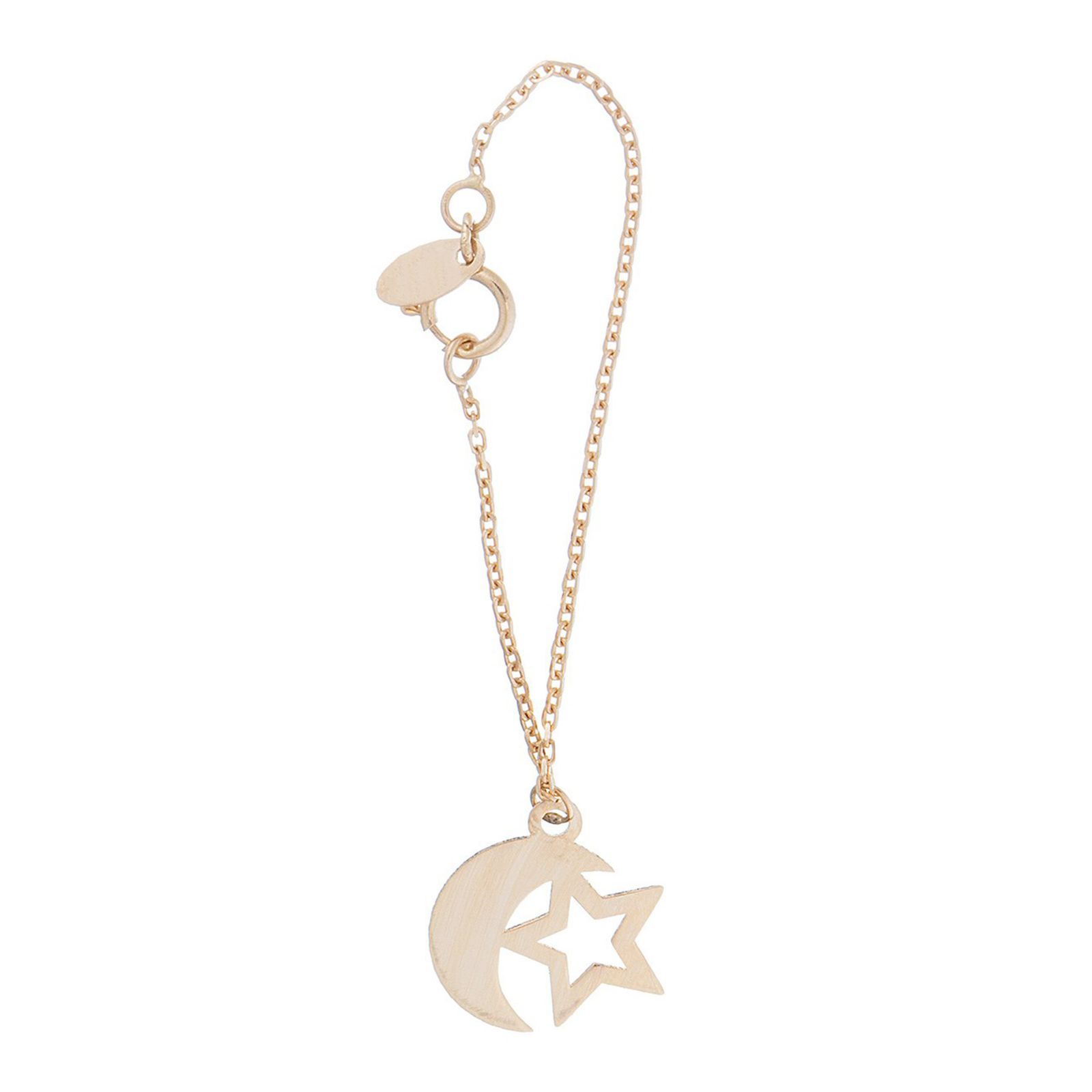 آویز ساعت طلا 18 عیار زنانه طرح ماه و ستاره کد SG482 -  - 1