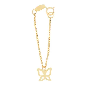 آویز ساعت طلا 18 عیار زنانه طرح پروانه کد SG499