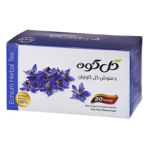 دمنوش کیسه ای گل گاوزبان گلکوه بسته 20 عددی