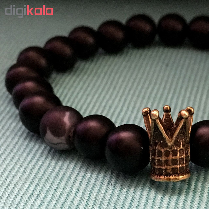 دستبند مردانه طرح تاج کد TJ02