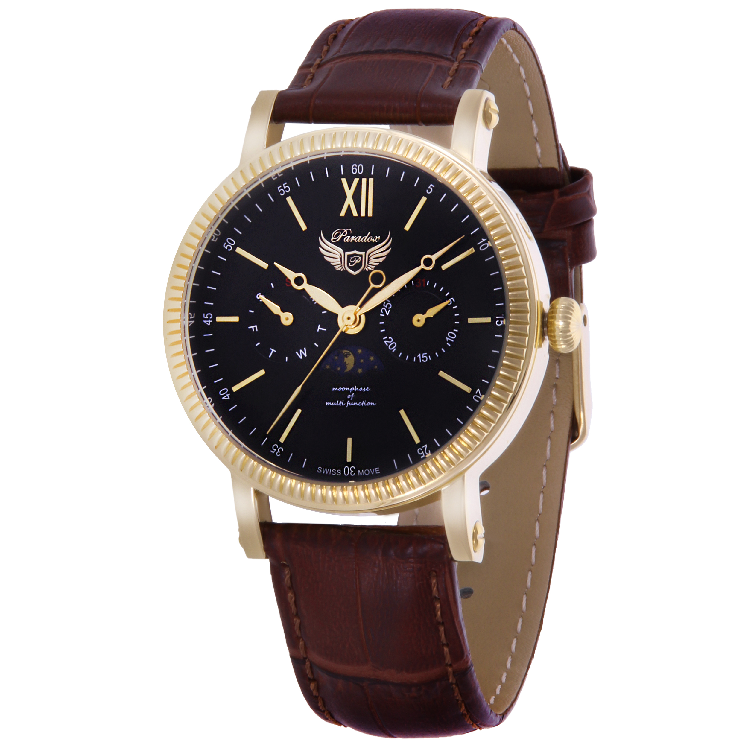 ساعت مچی عقربه ای مردانه پارادوکس مدل SN-PX1003M-BG