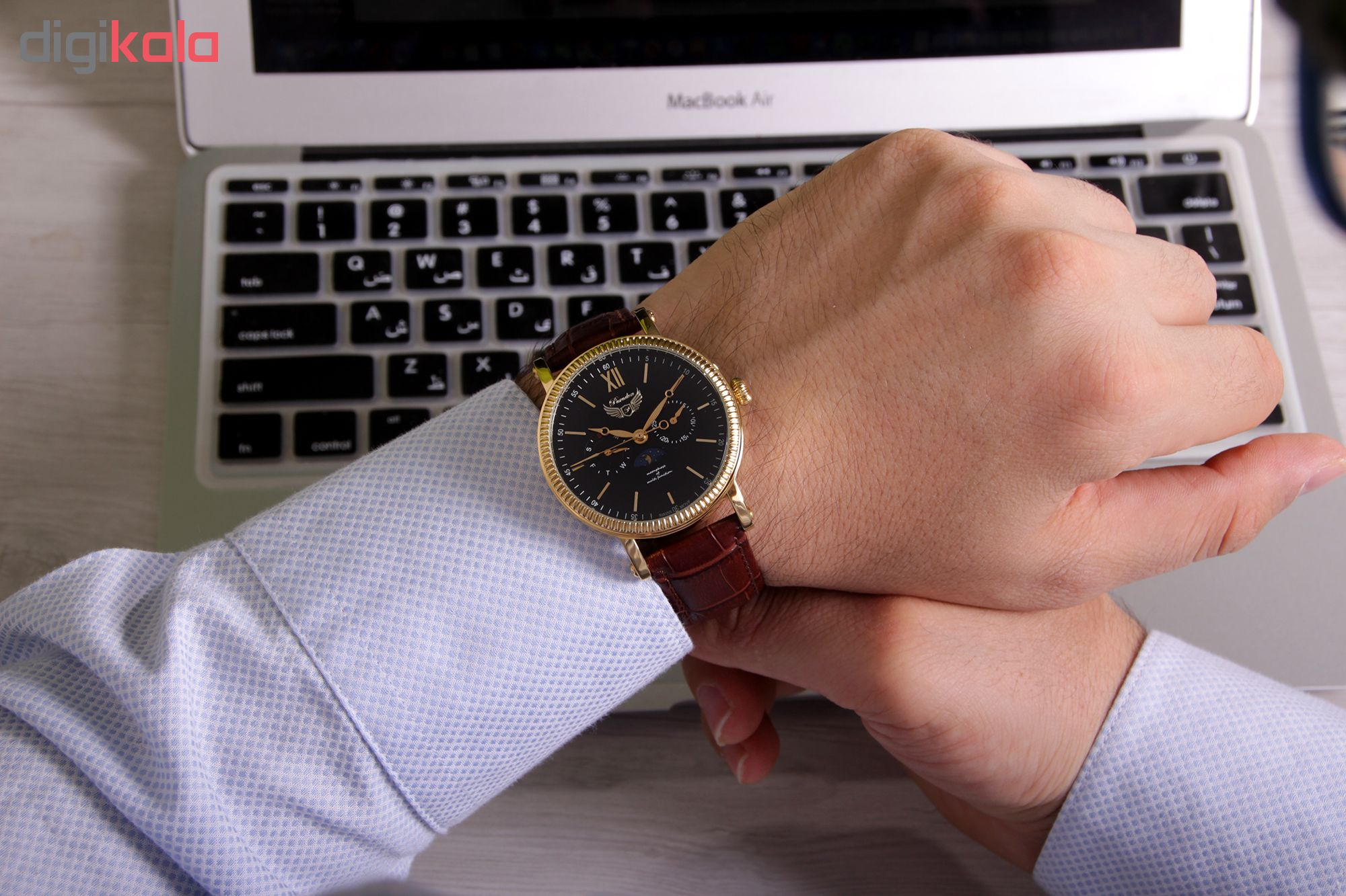 ساعت مچی عقربه ای مردانه پارادوکس مدل SN-PX1003M-BG