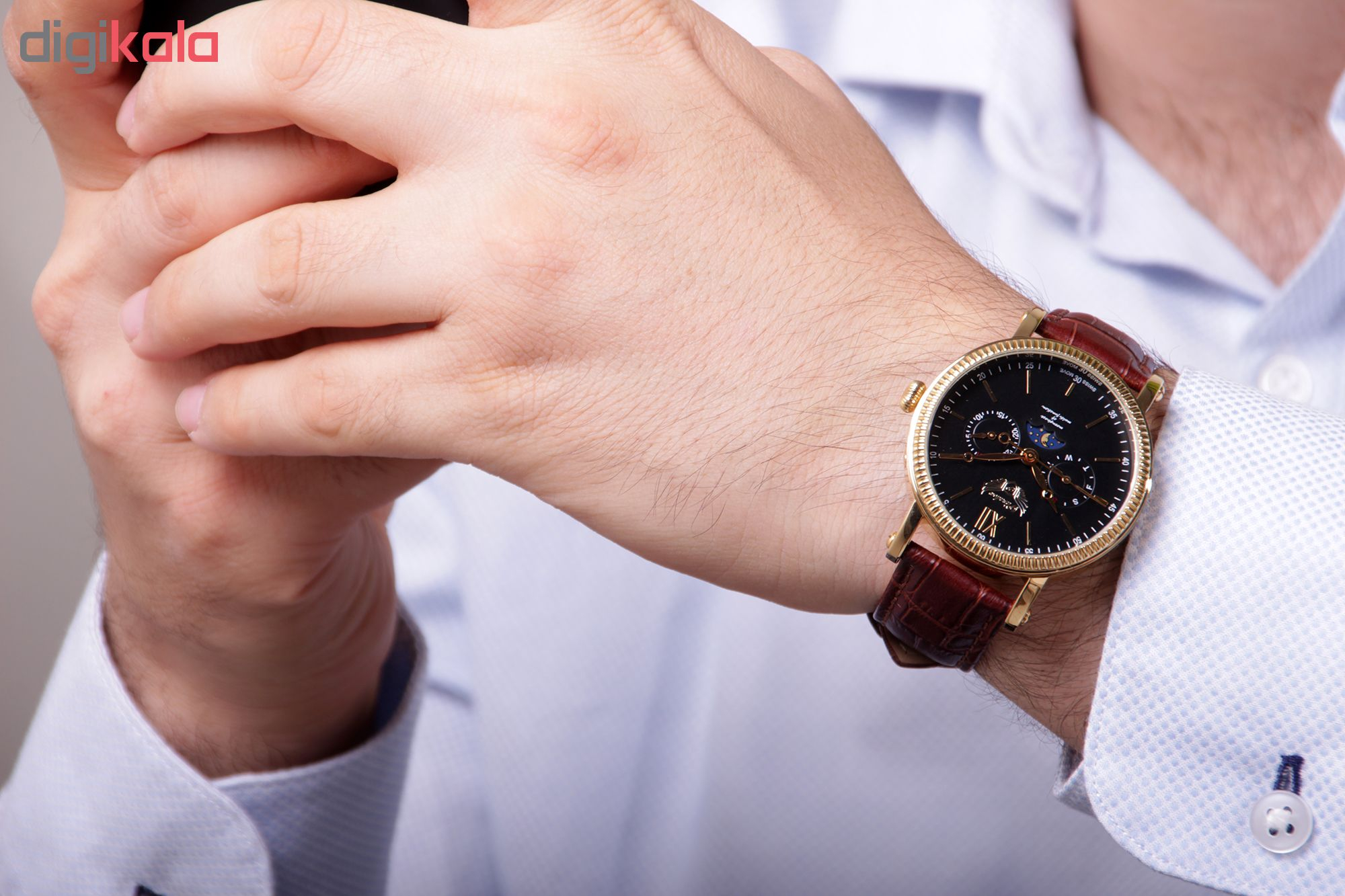 ساعت مچی عقربه ای مردانه پارادوکس مدل SN-PX1003M-BG