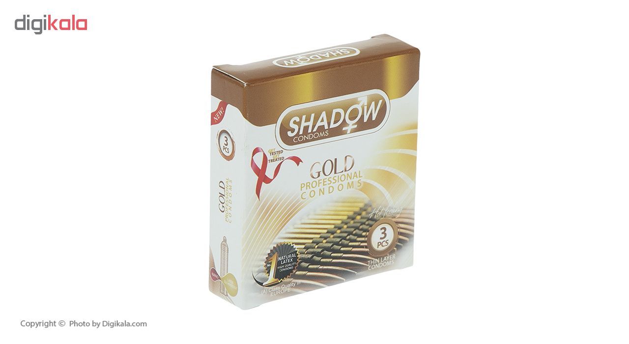 کاندوم شادو مدل Gold بسته 3 عددی -  - 3