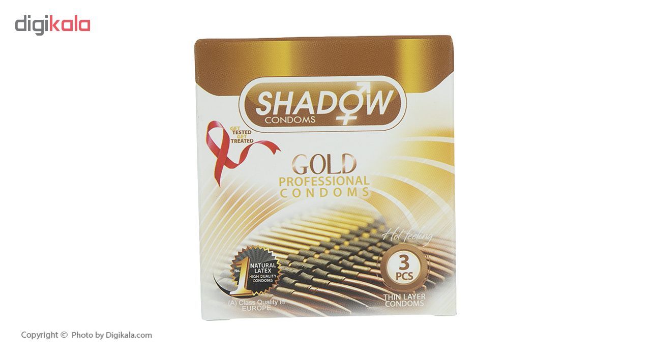 کاندوم شادو مدل Gold بسته 3 عددی -  - 2