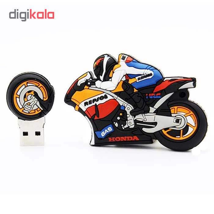 فلش مموری طرح موتور سیکلت مدل Ul-Pv-Ho01 ظرفیت 32 گیگابایت