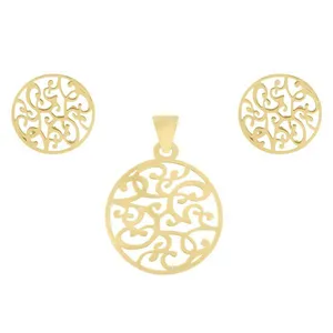 نیم ست نقره زنانه کد UN001