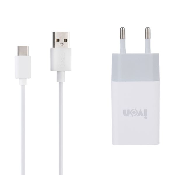 شارژر دیواری آیوان مدل AD-33 به همراه  کابل USB-C