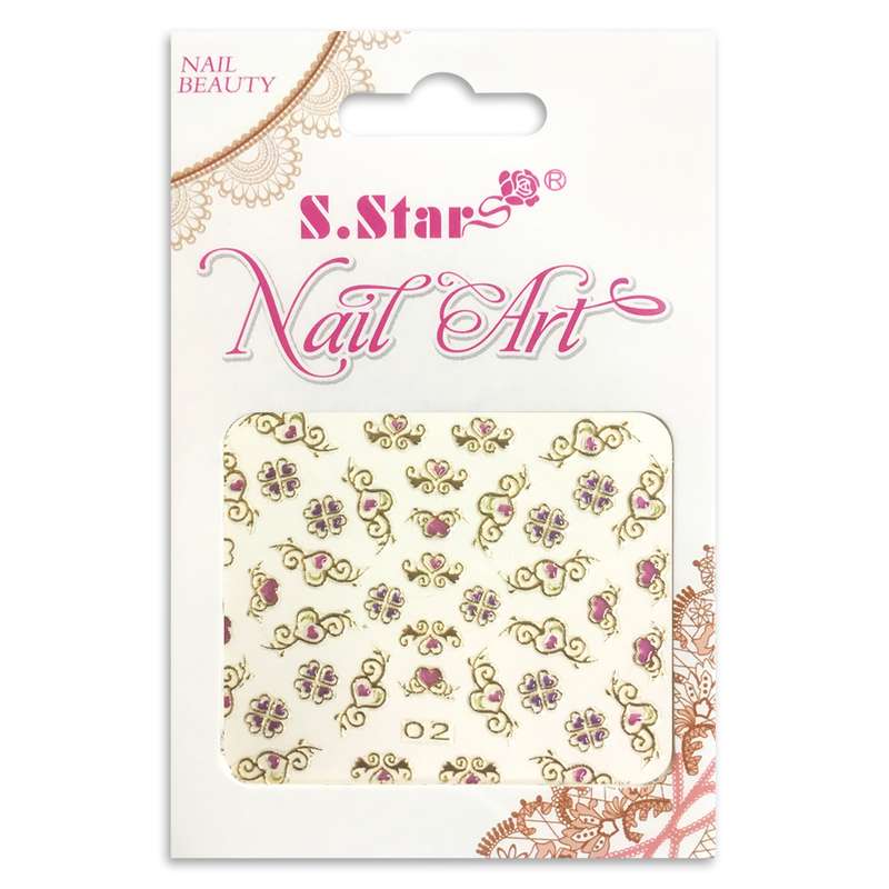 استیکر طراحی ناخن اس.استار کد 02 استیکر طراحی ناخن اس.استار کد 02