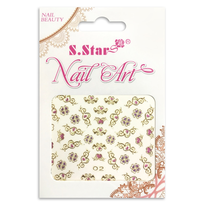 استیکر طراحی ناخن اس.استار کد 02 استیکر طراحی ناخن اس.استار کد 02