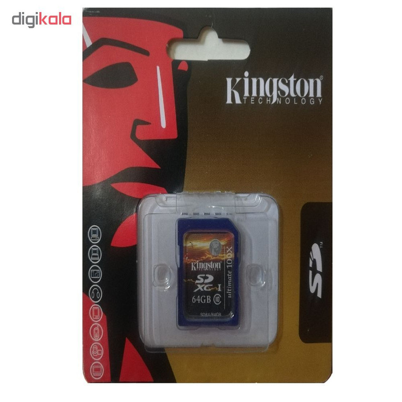 کارت حافظه SDXC کینگستون مدل sd6a کلاس 10 استانداردUHS-I U1سرعت 120MBps ظرفیت 64 گیگابایت