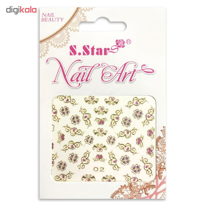 استیکر طراحی ناخن اس.استار کد 02 استیکر طراحی ناخن اس.استار کد 02
