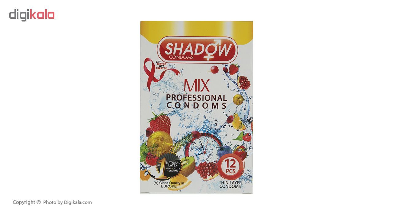 کاندوم شادو مدل Mix بسته 12 عددی -  - 2